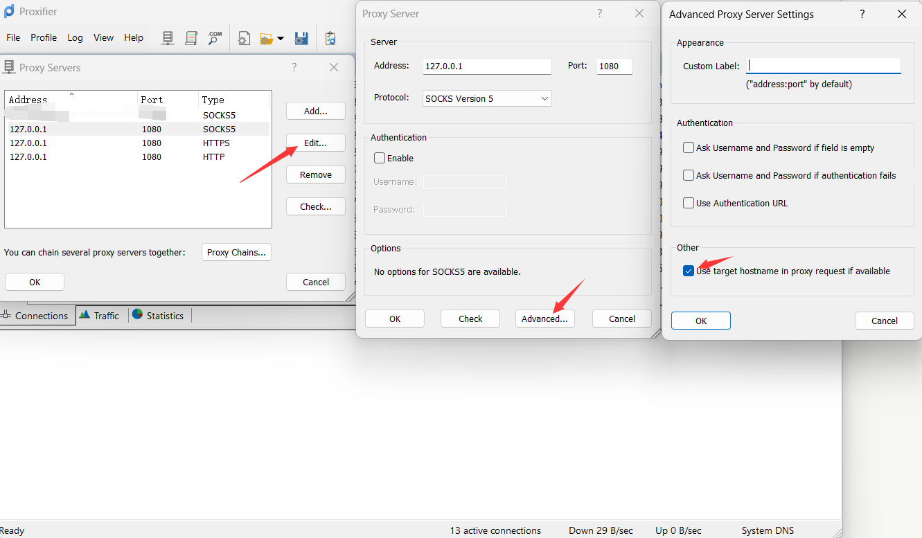 Proxifier代理Discord